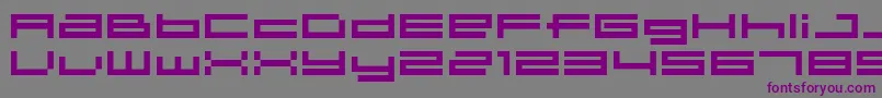 フォント04b31 – 紫色のフォント、灰色の背景