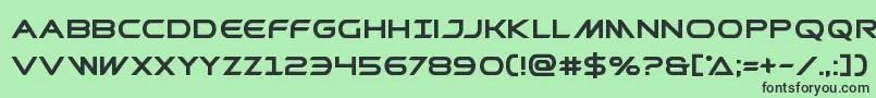 Prometheanbold Font – Black Fonts on Green Background