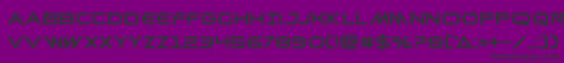 フォントPrometheanbold – 紫の背景に黒い文字