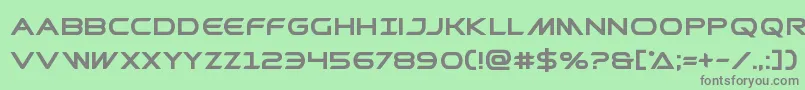 Prometheanbold Font – Gray Fonts on Green Background