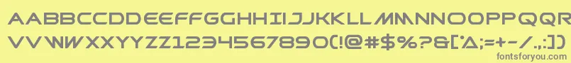 Prometheanbold-Schriftart – Graue Schriften auf gelbem Hintergrund
