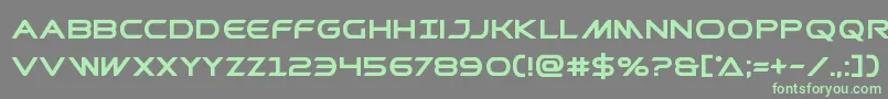 Prometheanbold Font – Green Fonts on Gray Background