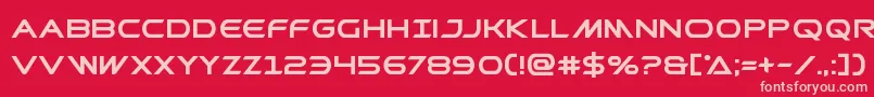 Prometheanbold Font – Pink Fonts on Red Background