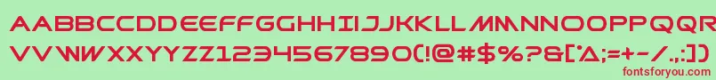 Prometheanbold Font – Red Fonts on Green Background