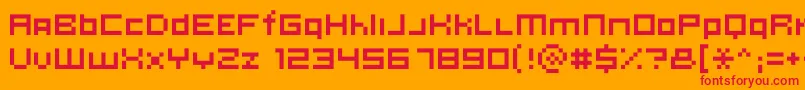 More about KlmnOntology Font KlmnOntology Font – Red Fonts on Orange Background
