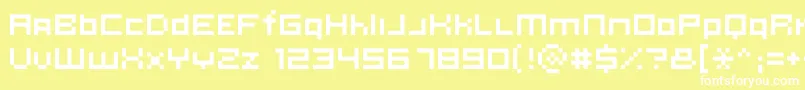 KlmnOntology Font – White Fonts on Yellow Background