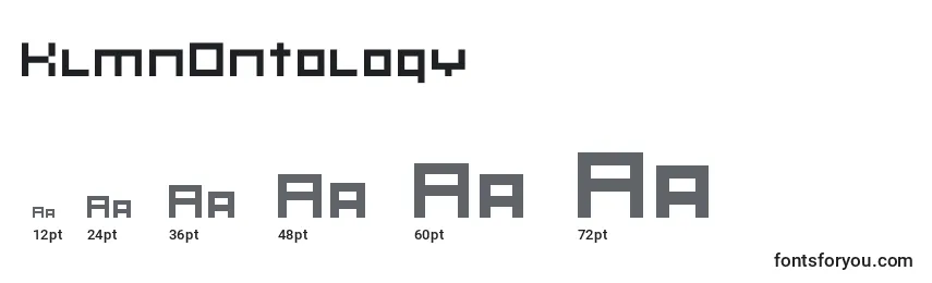KlmnOntology Font Sizes