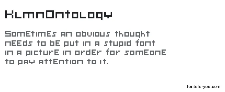 KlmnOntology Font