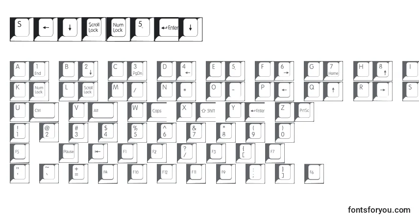 Spslkeys Font – alphabet, numbers, special characters