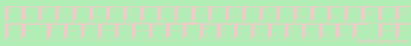 Spslkeys Font – Pink Fonts on Green Background