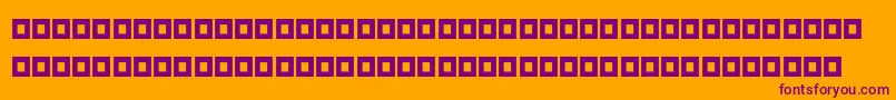 MokhtarBold-Schriftart – Violette Schriften auf orangefarbenem Hintergrund