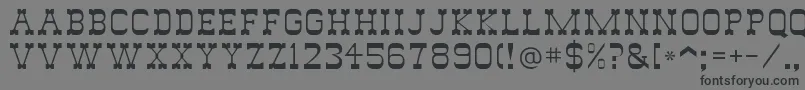 Шрифт Drygulchflf – чёрные шрифты на сером фоне
