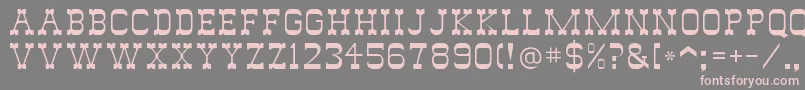 Drygulchflf Font – Pink Fonts on Gray Background