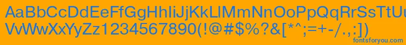 Подробнее о шрифте Pragmaticadosctt Шрифт Pragmaticadosctt – синие шрифты на оранжевом фоне