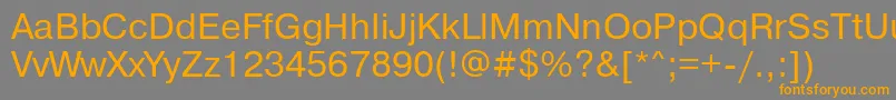 Pragmaticadosctt Font – Orange Fonts on Gray Background