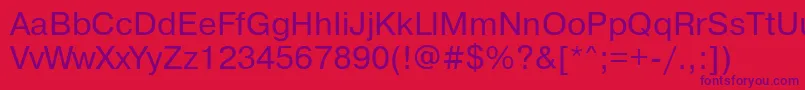 Pragmaticadosctt Font – Purple Fonts on Red Background