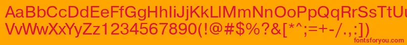 Pragmaticadosctt Font – Red Fonts on Orange Background