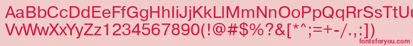 Pragmaticadosctt Font – Red Fonts on Pink Background