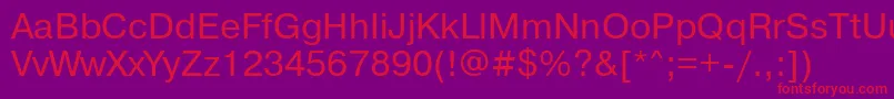 Pragmaticadosctt Font – Red Fonts on Purple Background