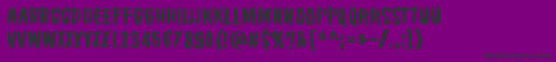 BrakeALeg Font – Black Fonts on Purple Background