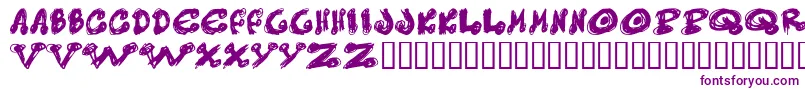 Подробнее о шрифте Messy Шрифт Messy – фиолетовые шрифты на белом фоне