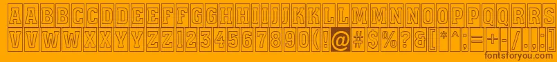 More about AAssuantitulcmotl Font AAssuantitulcmotl Font – Brown Fonts on Orange Background