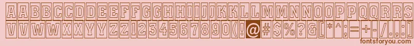 More about AAssuantitulcmotl Font AAssuantitulcmotl Font – Brown Fonts on Pink Background