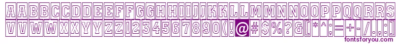 AAssuantitulcmotl Font – Purple Fonts on White Background