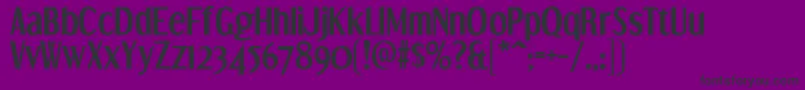 フォントDreamOrphansBd – 紫の背景に黒い文字