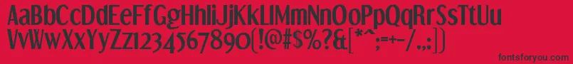 DreamOrphansBd Font – Black Fonts on Red Background