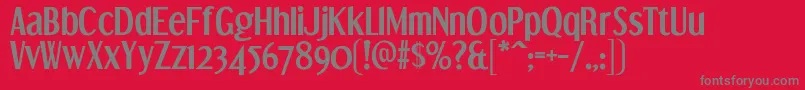 DreamOrphansBd Font – Gray Fonts on Red Background