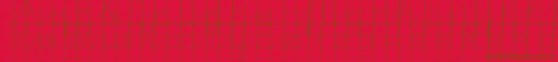 Morasoft10 Font – Brown Fonts on Red Background