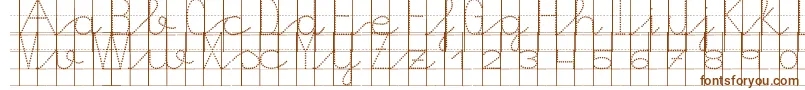 Шрифт Morasoft10 – коричневые шрифты на белом фоне