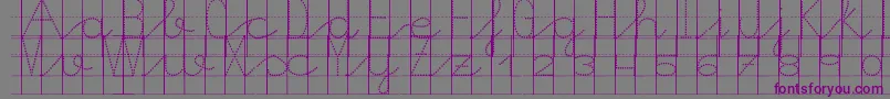 Шрифт Morasoft10 – фиолетовые шрифты на сером фоне