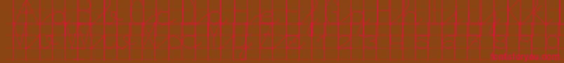 Morasoft10 Font – Red Fonts on Brown Background