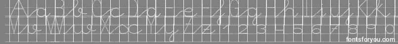Morasoft10 Font – White Fonts on Gray Background