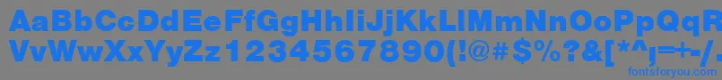 Vantablack Font – Blue Fonts on Gray Background