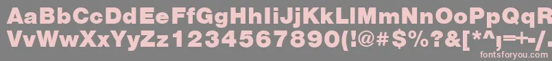 Vantablack Font – Pink Fonts on Gray Background