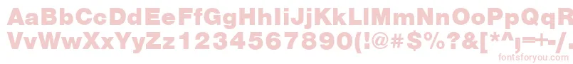 Vantablack Font – Pink Fonts on White Background