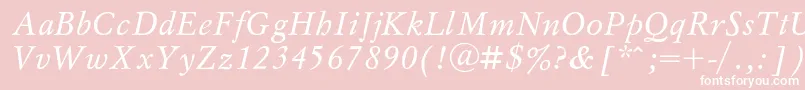 Mysli Font – White Fonts on Pink Background