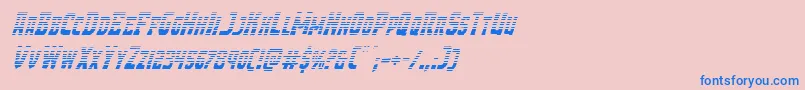 Demonpriestgradital Font – Blue Fonts on Pink Background