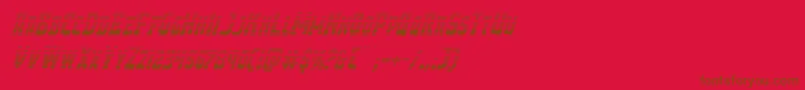 Demonpriestgradital Font – Brown Fonts on Red Background
