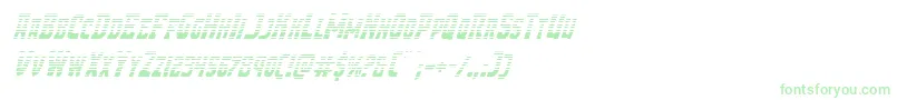 Demonpriestgradital-Schriftart – Grüne Schriften auf weißem Hintergrund