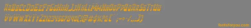 Demonpriestgradital Font – Orange Fonts on Gray Background
