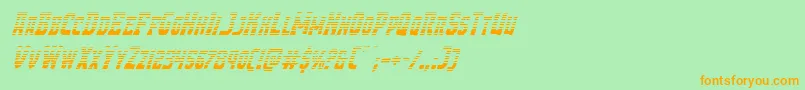 Demonpriestgradital Font – Orange Fonts on Green Background