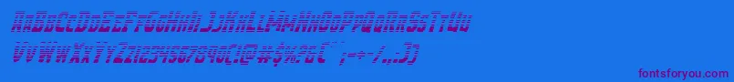 Demonpriestgradital Font – Purple Fonts on Blue Background