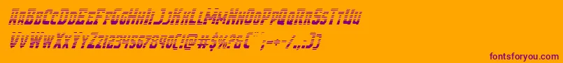 Demonpriestgradital Font – Purple Fonts on Orange Background