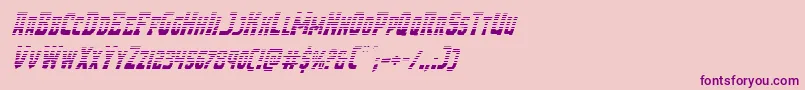 Demonpriestgradital Font – Purple Fonts on Pink Background