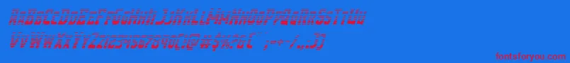 Demonpriestgradital Font – Red Fonts on Blue Background