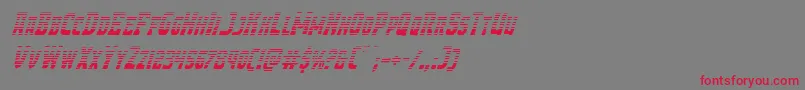 Demonpriestgradital-fontti – punaiset fontit harmaalla taustalla